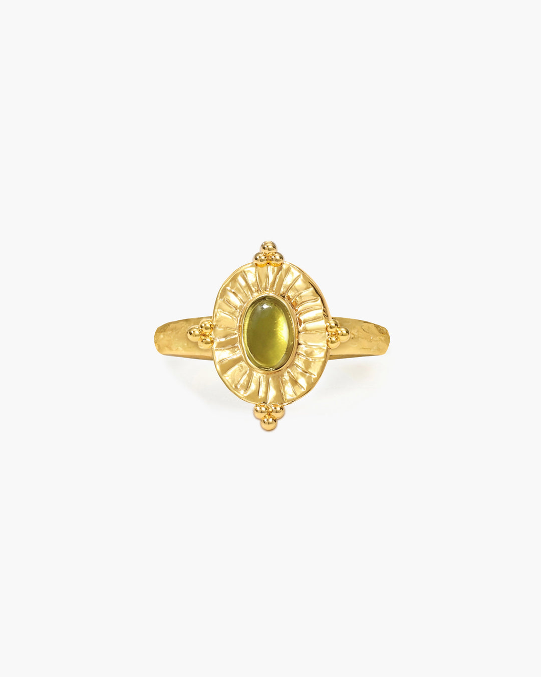 Olive Talisman Ring in Silver