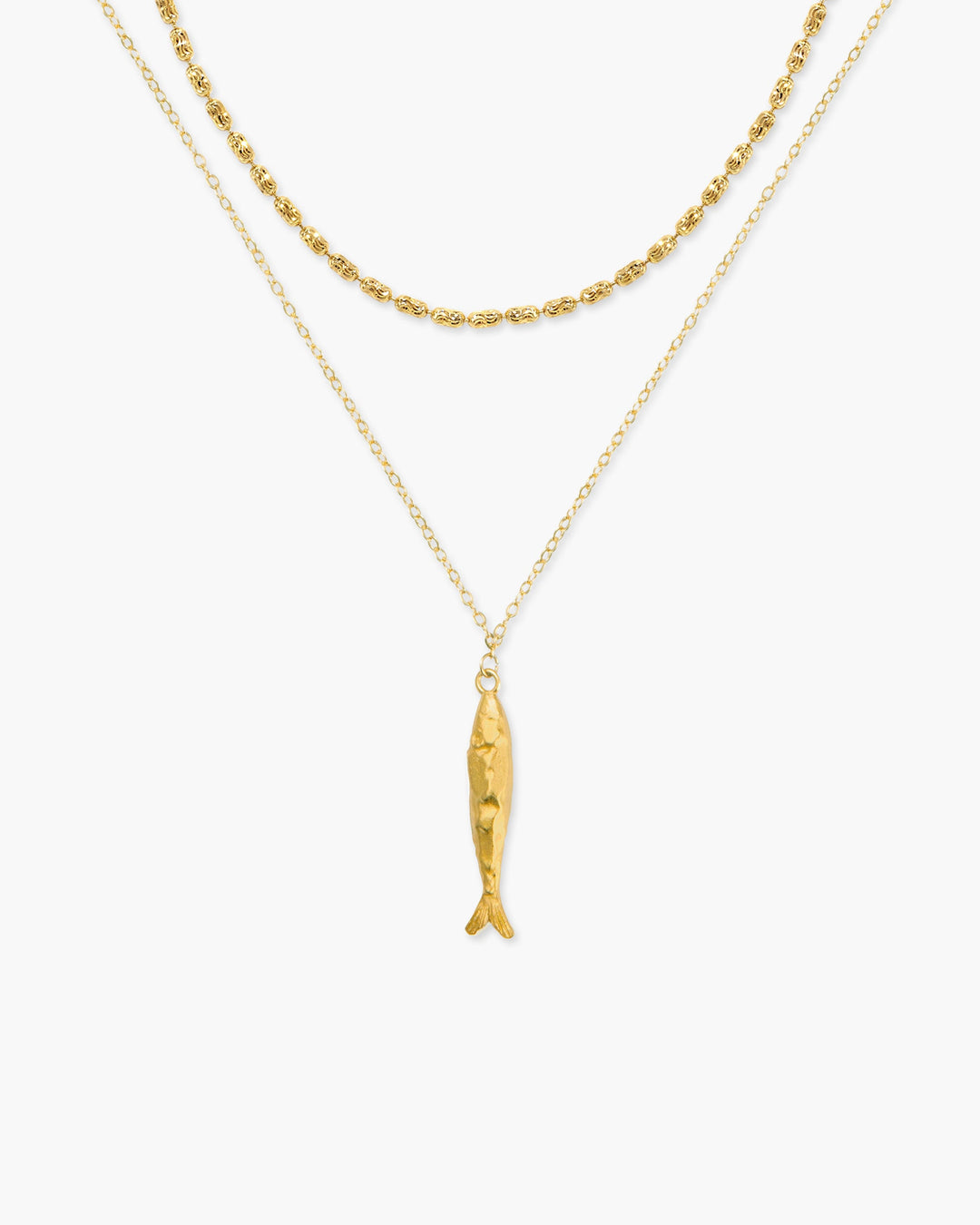 Gold Anchovy Necklace