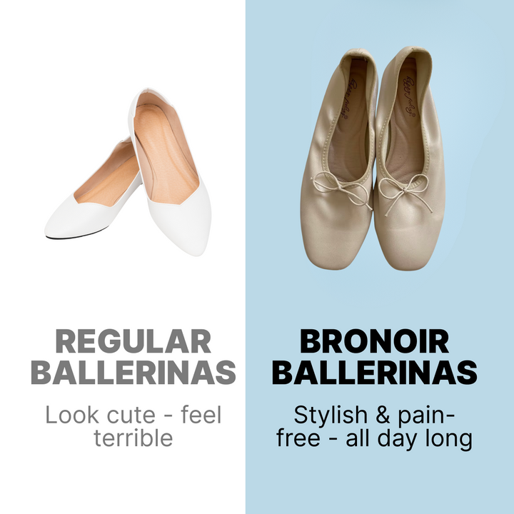 Bronoir Nora Light - Elegant & Supportive Ballerinas for Daily Comfort