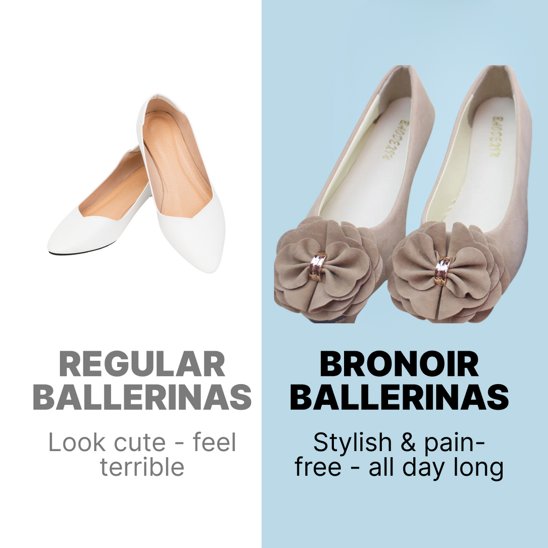 Bronoir Nola Cozy - Elegant & Supportive Ballerinas for Daily Comfort