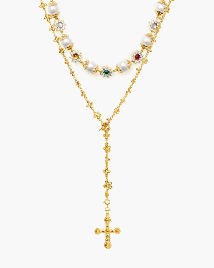 Daisy Pearl Necklace