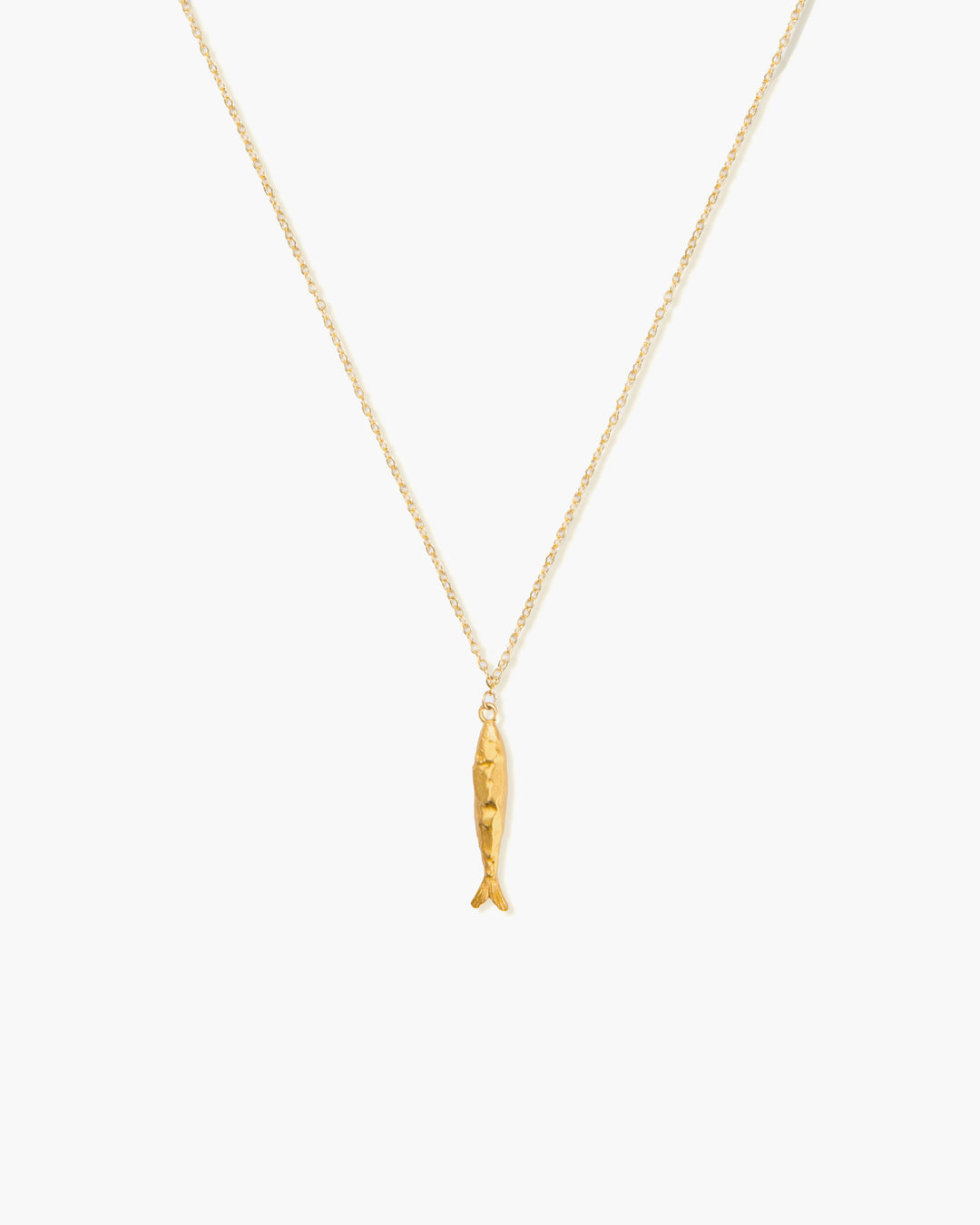 Silver Anchovy Necklace
