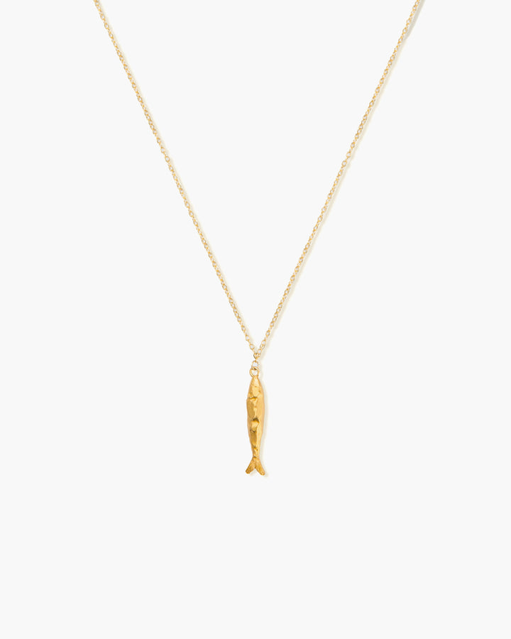 Silver Anchovy Necklace