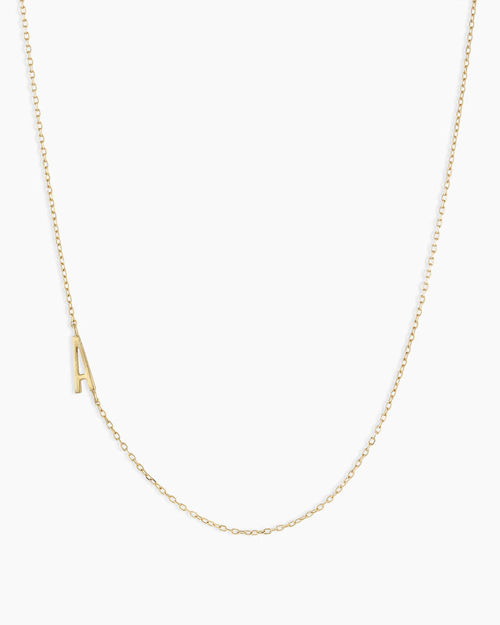 14K Gold Alphabet Necklace