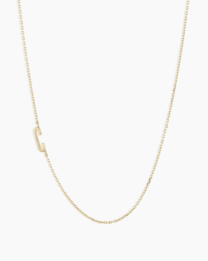 14K Gold Alphabet Necklace