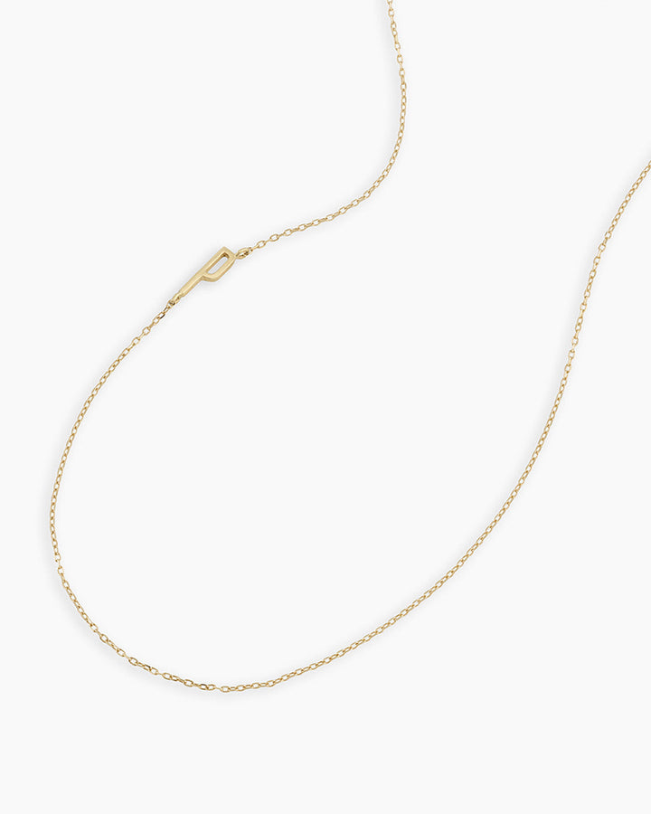 14K Gold Alphabet Necklace