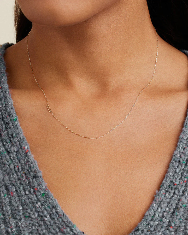 14K Gold Alphabet Necklace