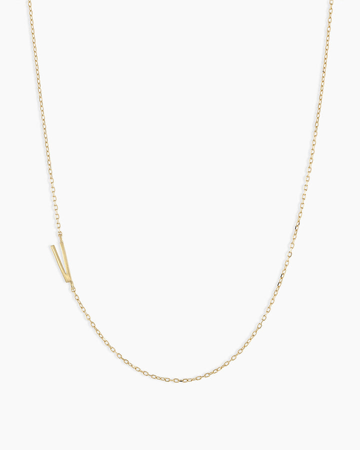 14K Gold Alphabet Necklace