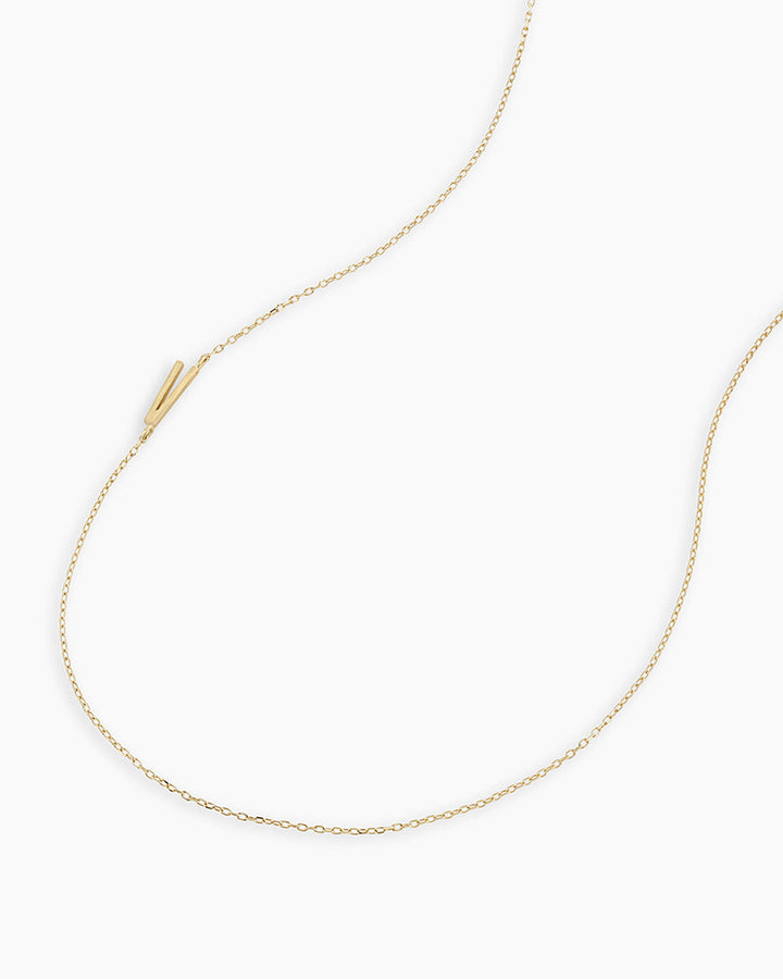 14K Gold Alphabet Necklace