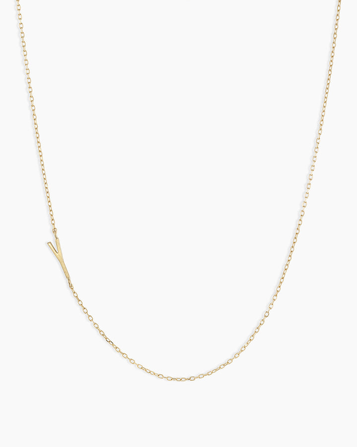 14K Gold Alphabet Necklace