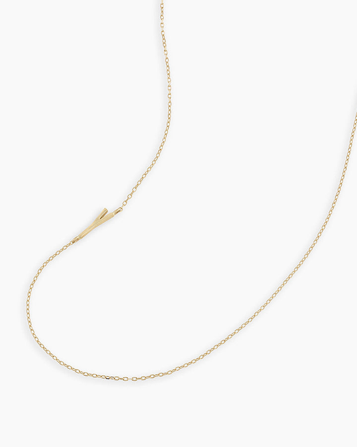 14K Gold Alphabet Necklace