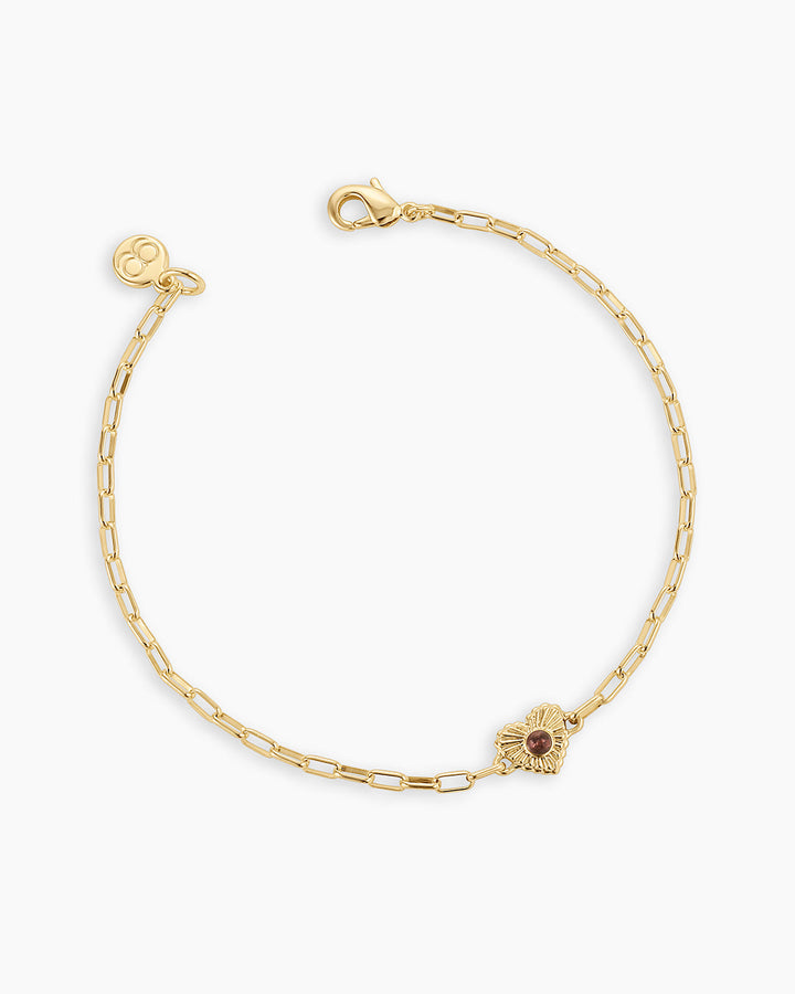 Birthstone Heart Bracelet