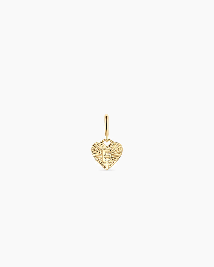 Vintage Heart Alphabet Parker Charm