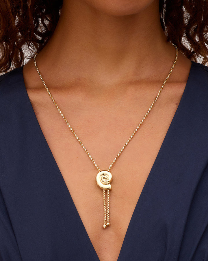 Nautilus Bolo Necklace