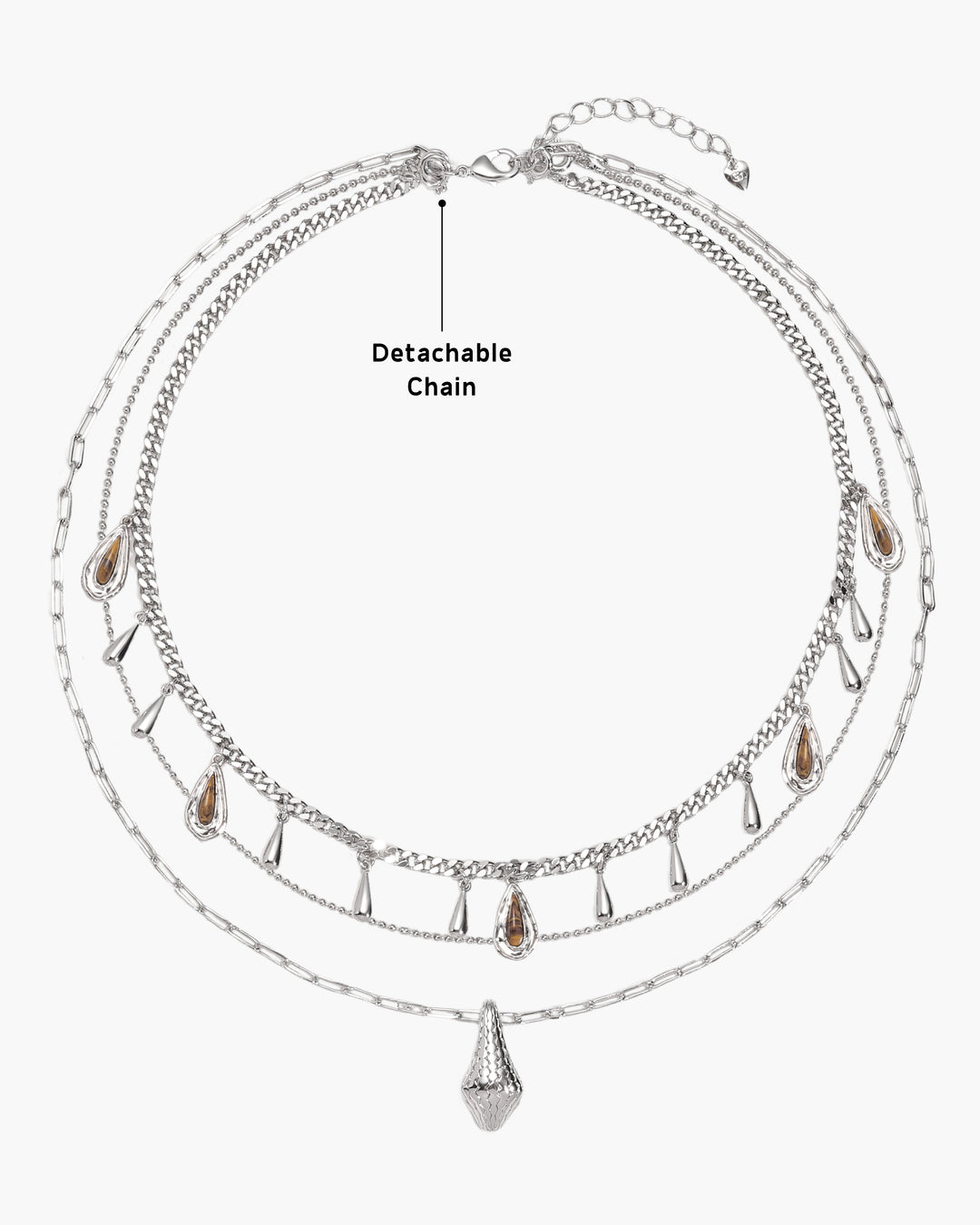 Second Skin Detachable Layered Necklace