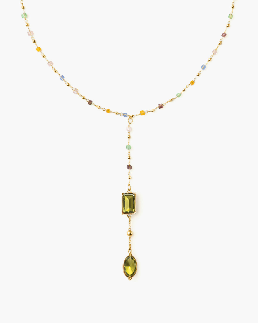 Celestial Lariat Necklace in Silver