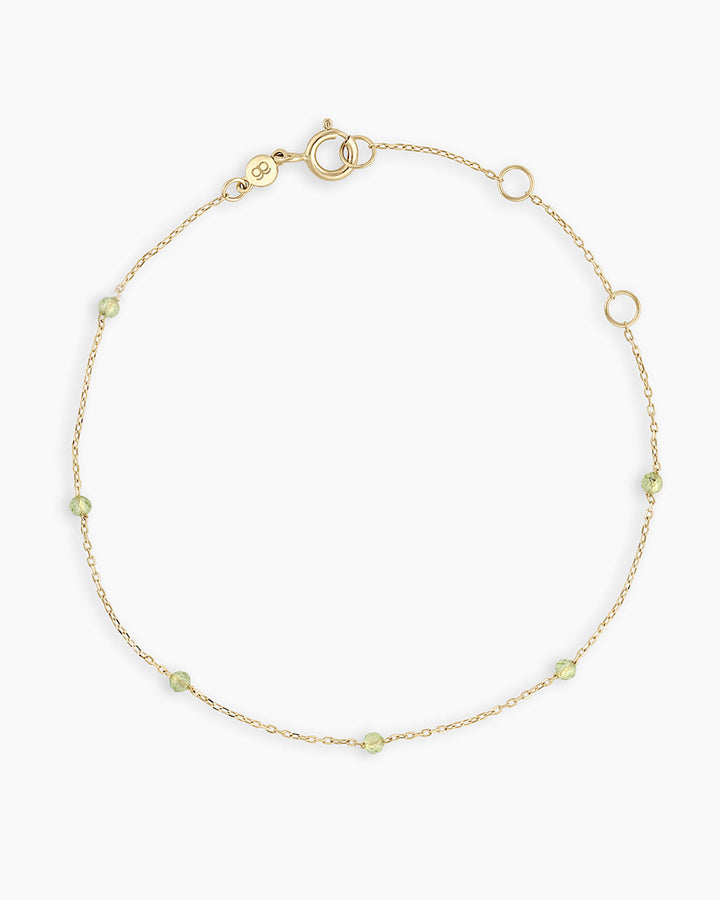 14K Gold Newport Birthstone Bracelet
