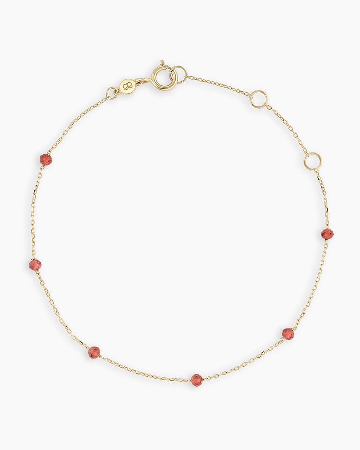 14K Gold Newport Birthstone Bracelet