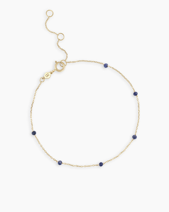 14K Gold Newport Birthstone Bracelet