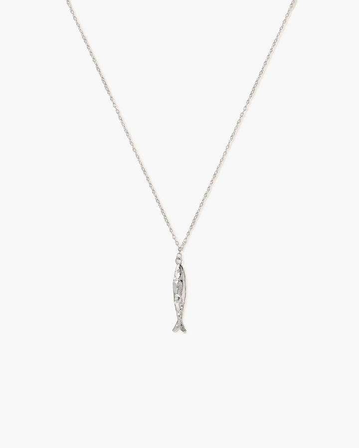 Silver Anchovy Necklace
