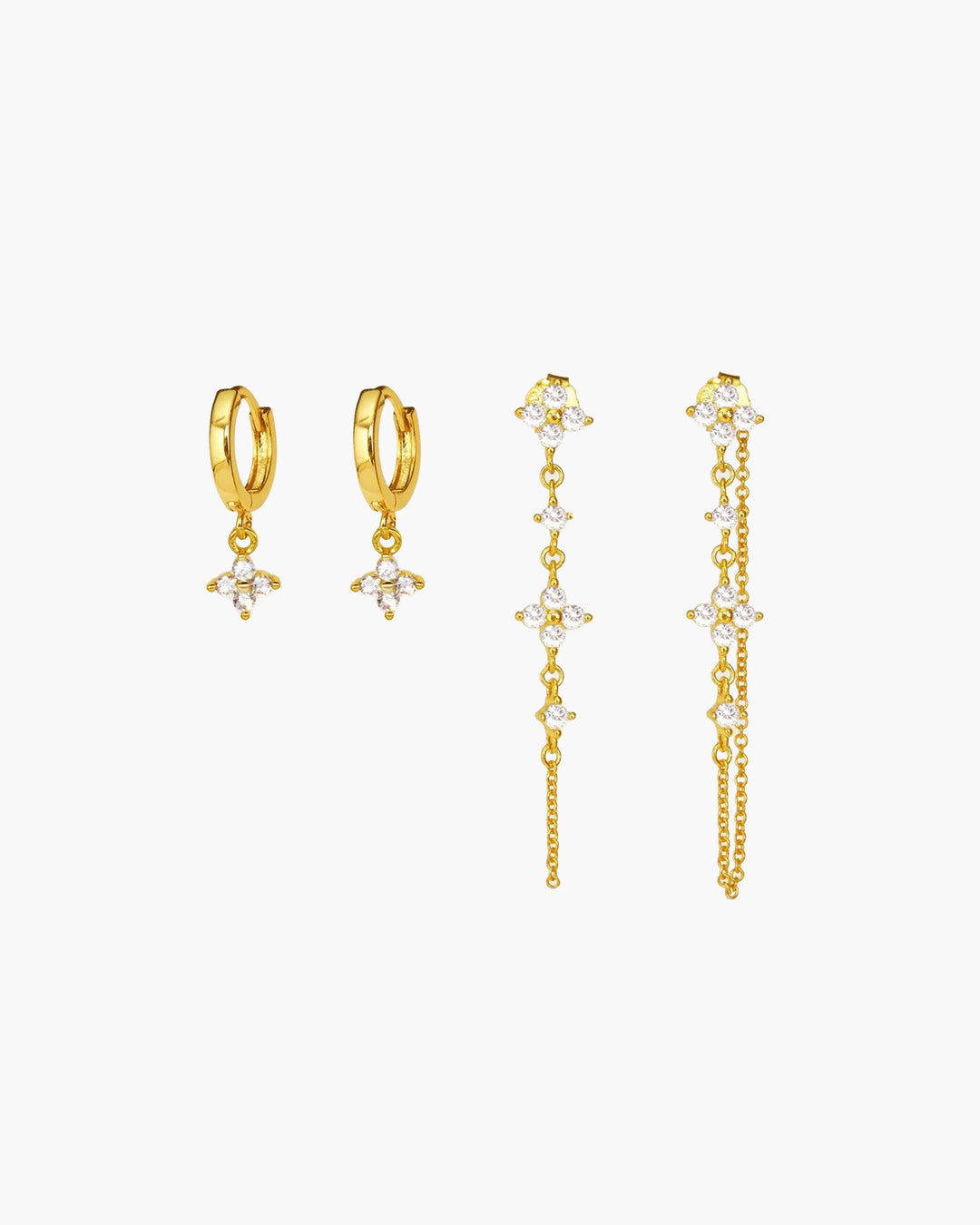 Clover Mini Hoop Earrings