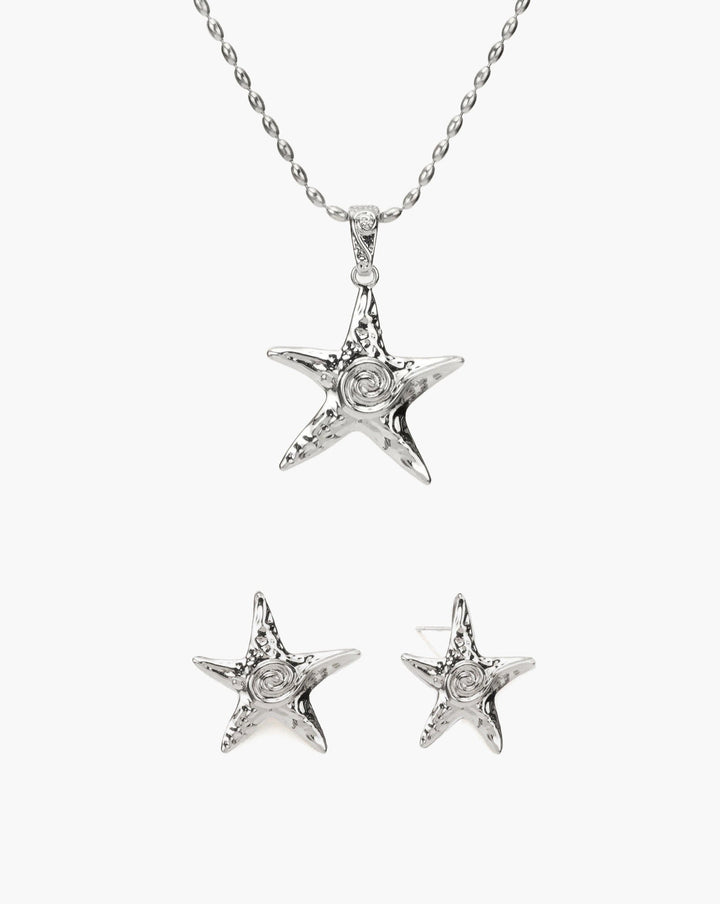 Silver Starfish Necklace