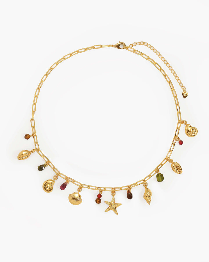 Coral Dancer Charm Necklace