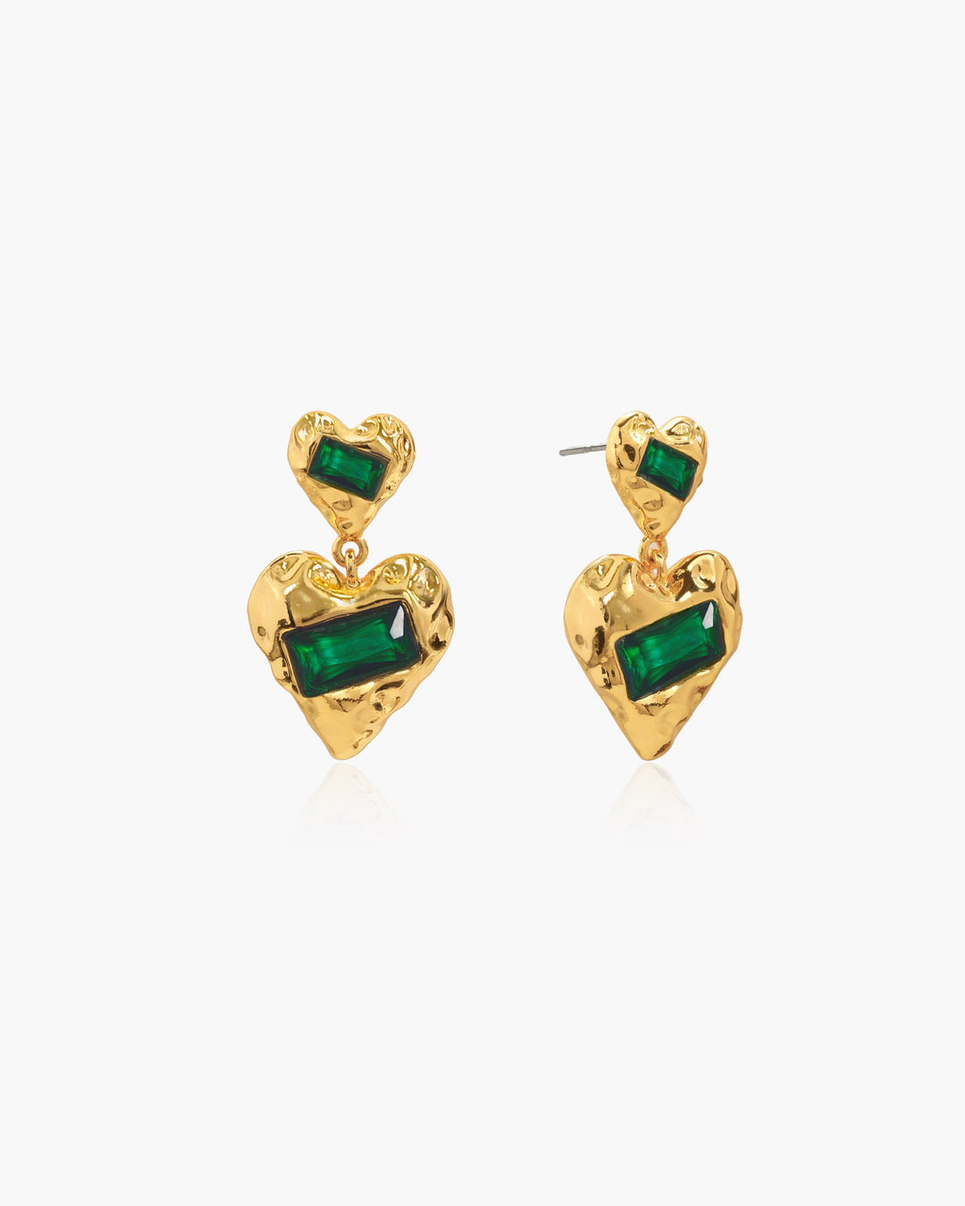 Forever Heart Earrings in Silver