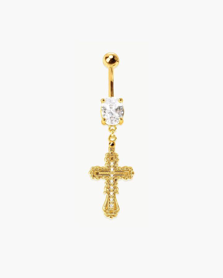 Everette Cross Belly Ring
