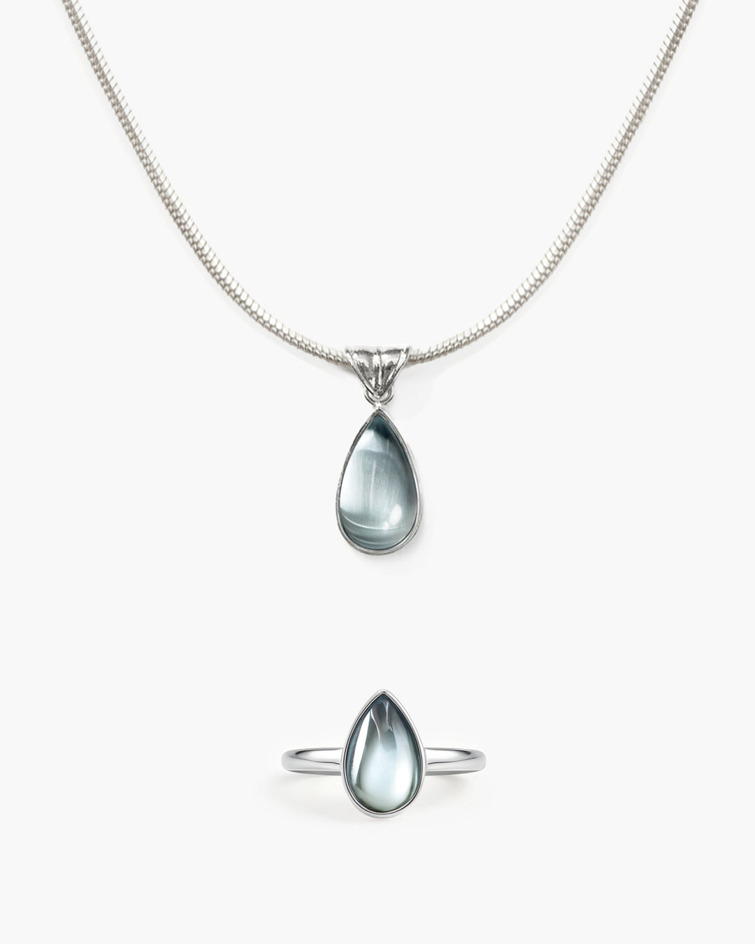 Waterdrop Ring in Marine Blue