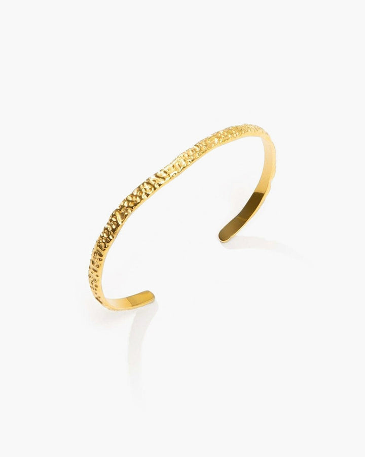 Gold Textured Bangle