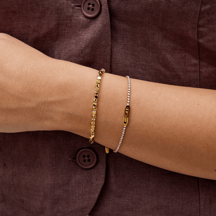 Lexi Gold Cube Bracelet