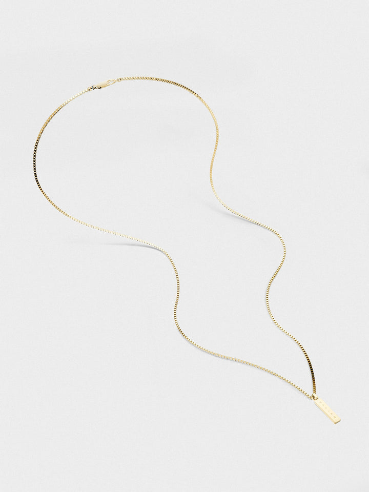 BOX PENDANT NECKLACE