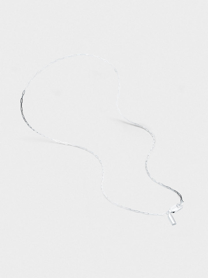 CLIP CHAIN NECKLACE IN SILVER