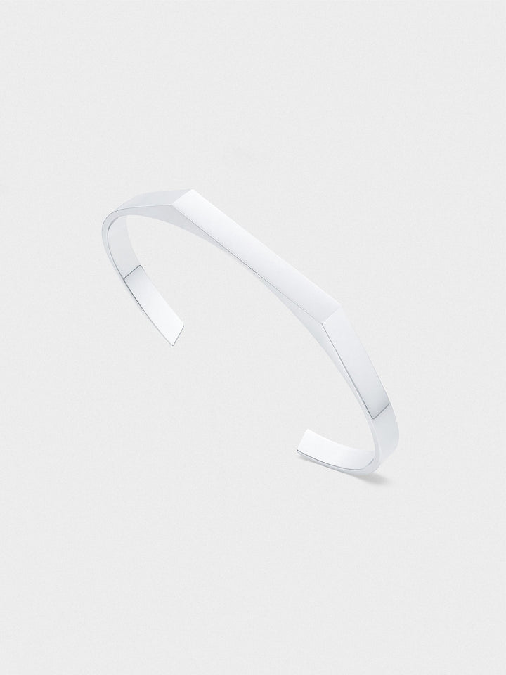 UNISIZE SIGNET CUFF IN SILVER