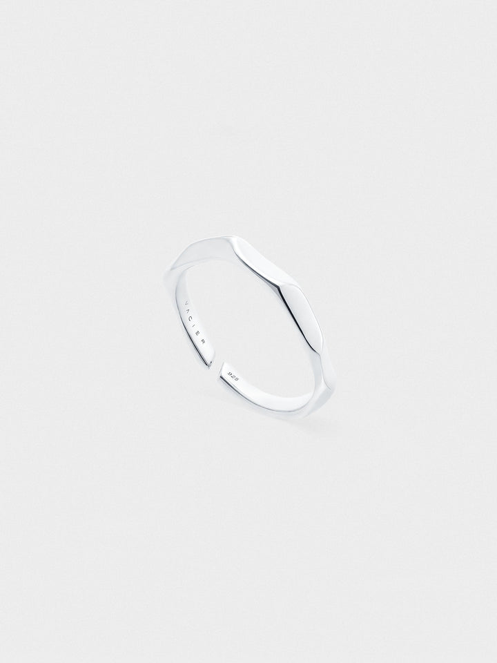 VEER RING IN SILVER