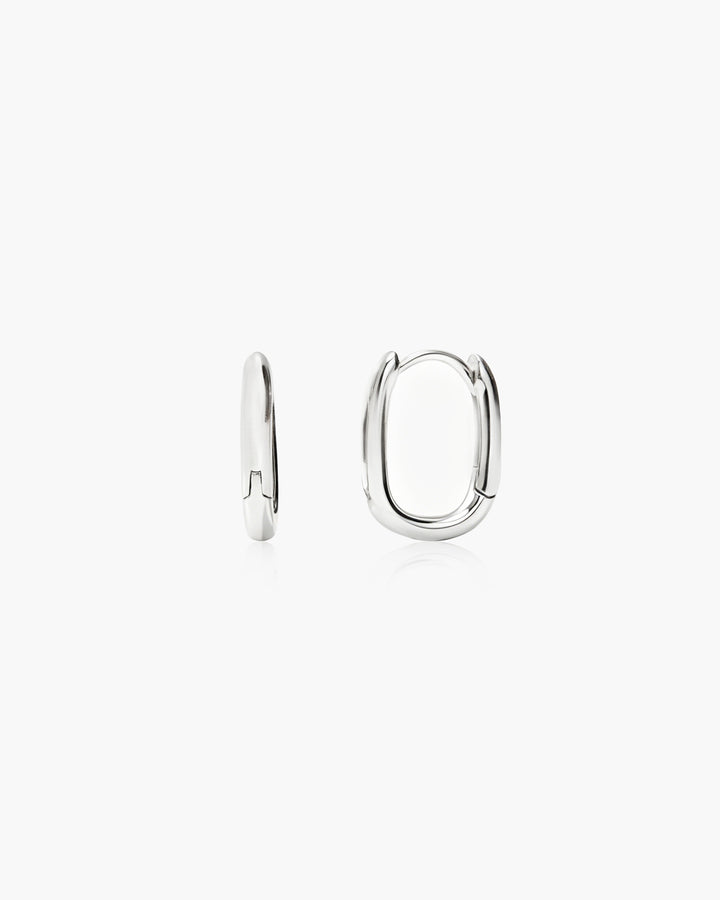 Silver Link Earrings